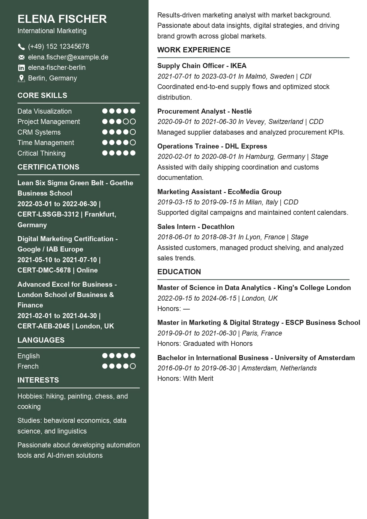 CV Style Mentor (Professional)